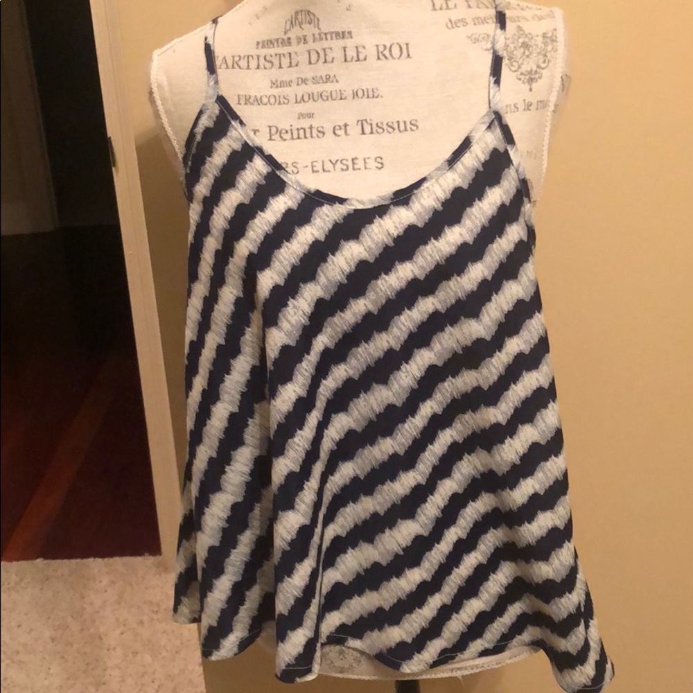 Blue stripped tank top